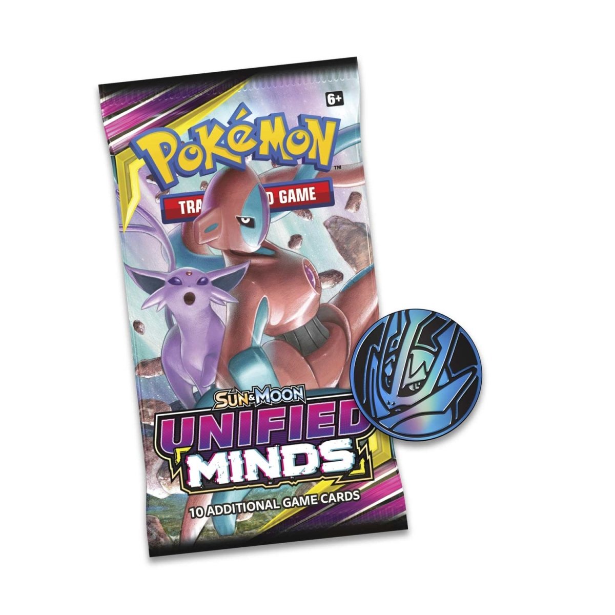 Pokémon Tcg Sun And Moon—unified Minds Booster With Pikachu Foil Card And Coin Pokémon Center 9589