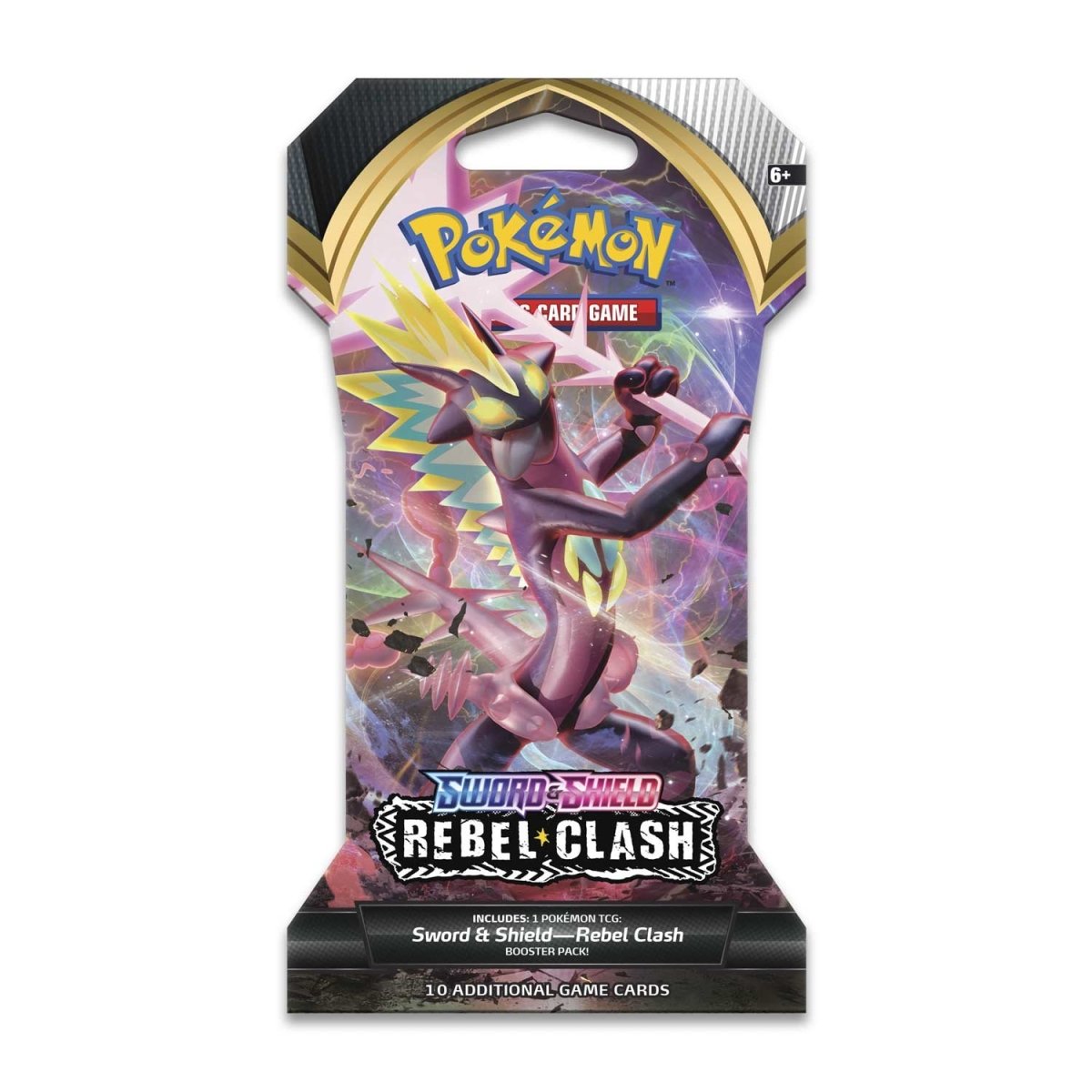 Pokémon TCG: Sword & Shield-Rebel Clash Sleeved Booster Pack (10 Cards ...