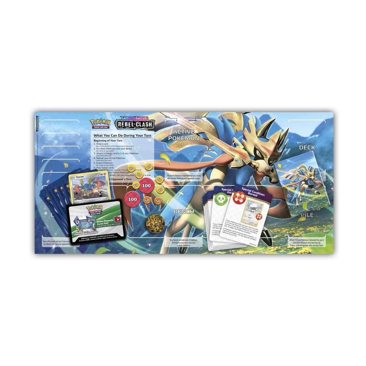 Zacian Theme Deck (Rebel Clash) - Pokemon TCGL Codes