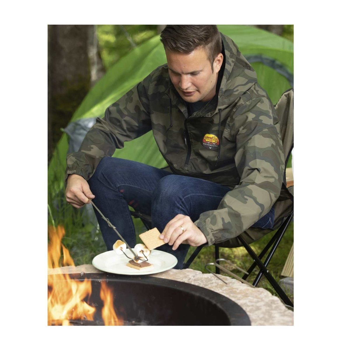 Outdoors with Pokémon Camo Windbreaker Jacket - Adult