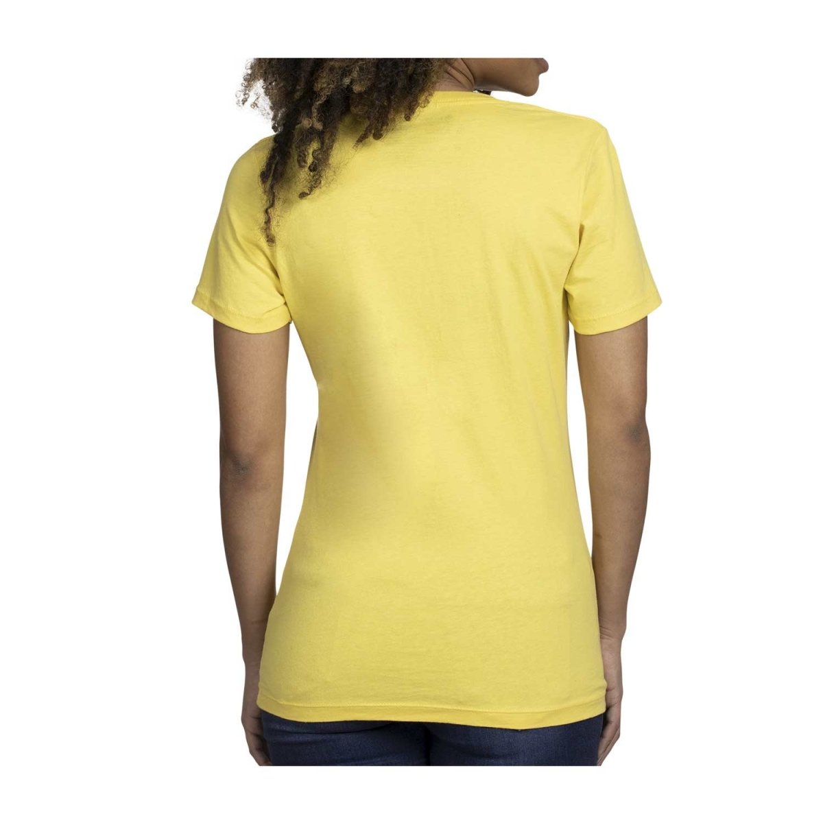 Pikachu & Silhouettes Yellow Fitted Crew Neck T-Shirt - Women | Pokémon ...