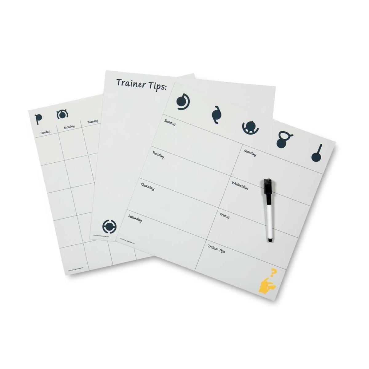 Magnetic Dry Erase Sheet for Refrigerator Kitchen and Office (17 x 11  Inches, 2 Pack)