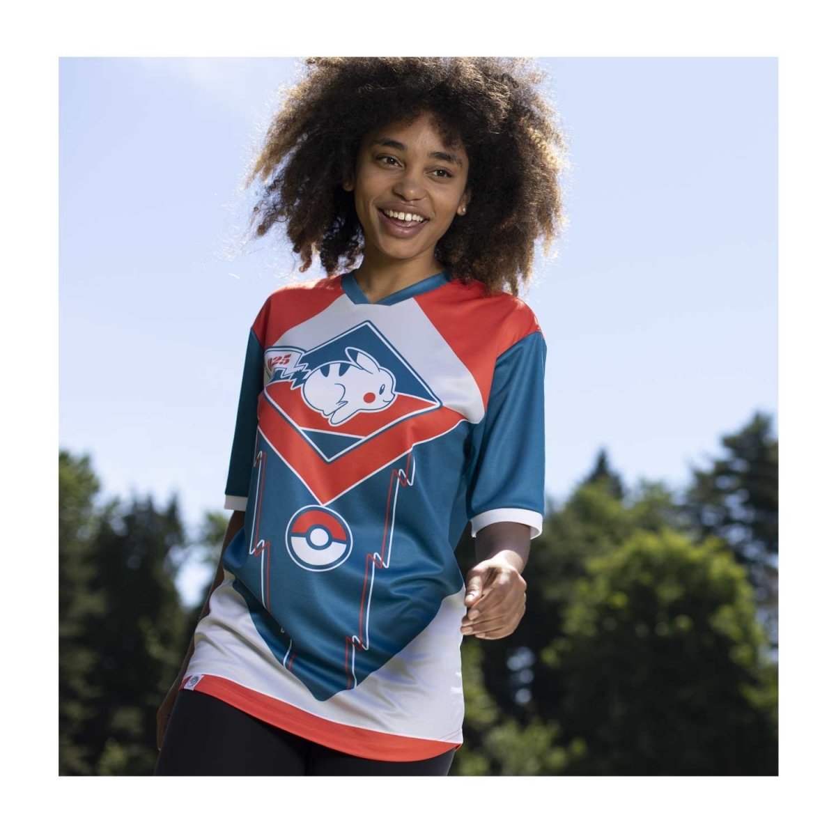 Running Pikachu Pokémon Sports Jersey - Adult | Pokémon Center Official ...