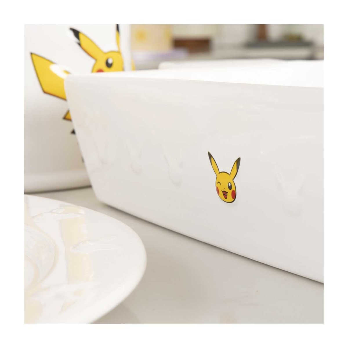 Pikachu Kitchen collection, featuring a Pikachu-shaped butter dish, now  available at Pokémon Center