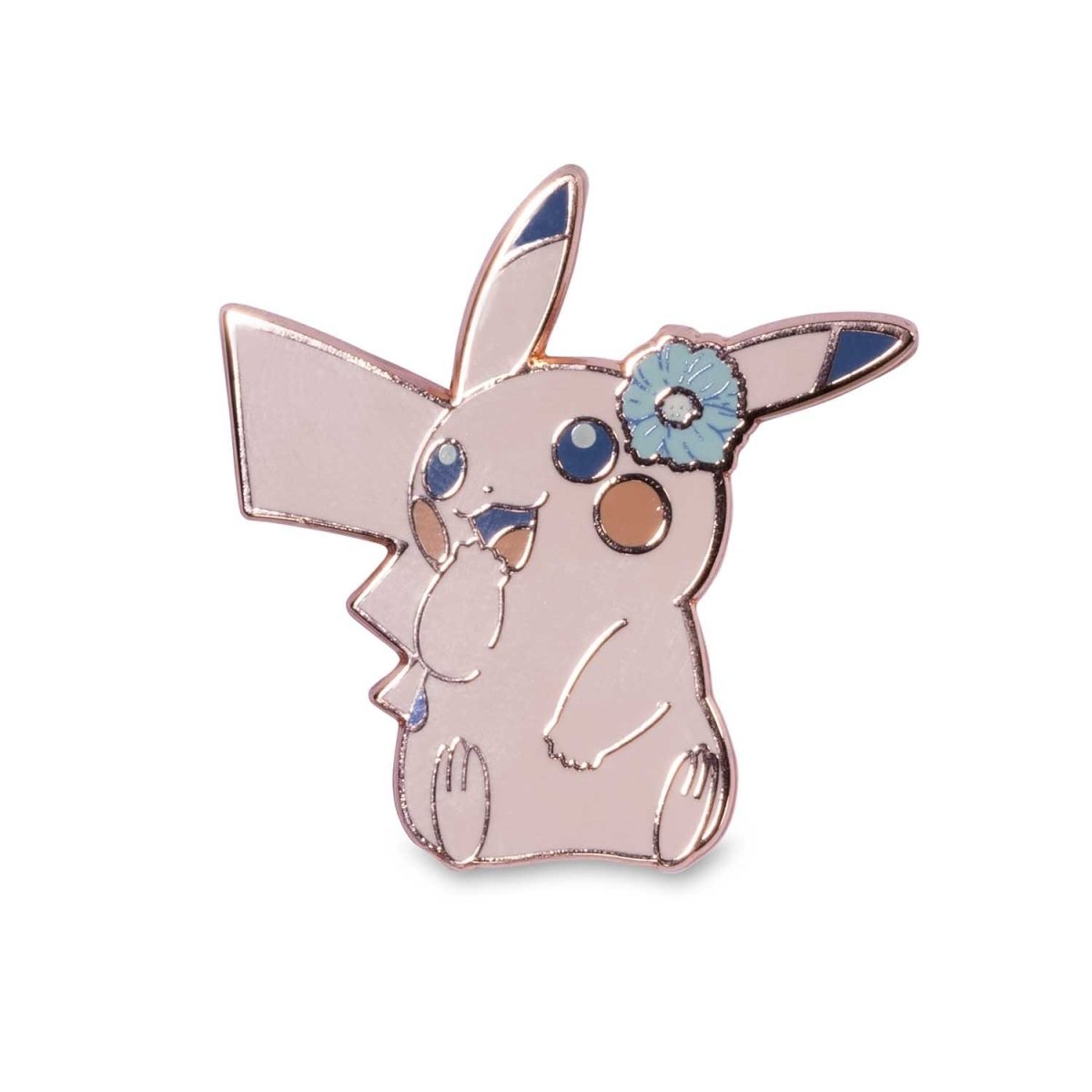Pikachu & Mew Admiration Blue Pokémon Pins & Greeting Card