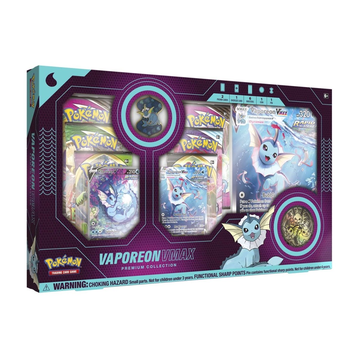 Pokemon Vaporeon VMAX Premium Collection top