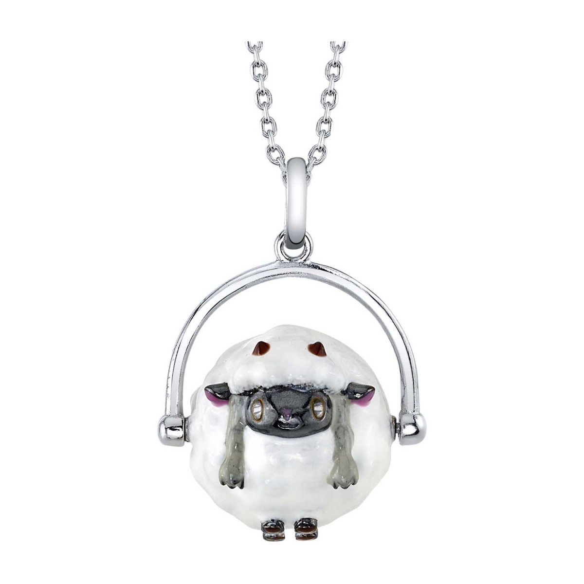 Pokémon Center × RockLove: Pikachu Sterling Silver Heart Pendant Necklace