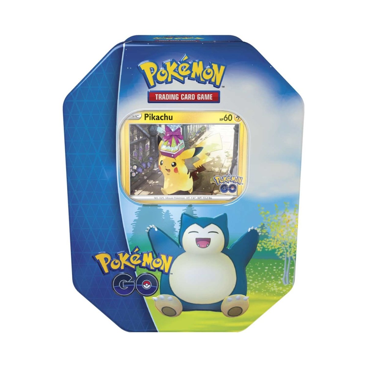 Jogo de Cartas POKEMON Pkm Swsh10.5 Pokémon Go Gift Tin  Pikachu/Blissey/Snorlax