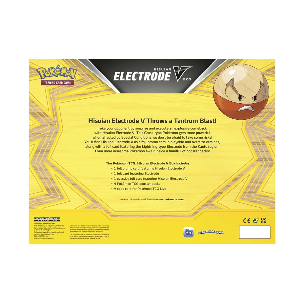 Cartas Pokémon TCG - Pokémon TCG: Hisuian Electrode V Box
