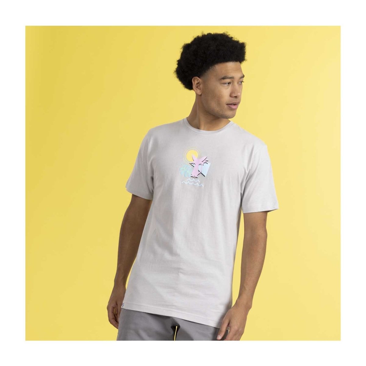 Espeon & Umbreon Summer Fun Gray Relaxed Fit Crew Neck T-Shirt - Adult ...