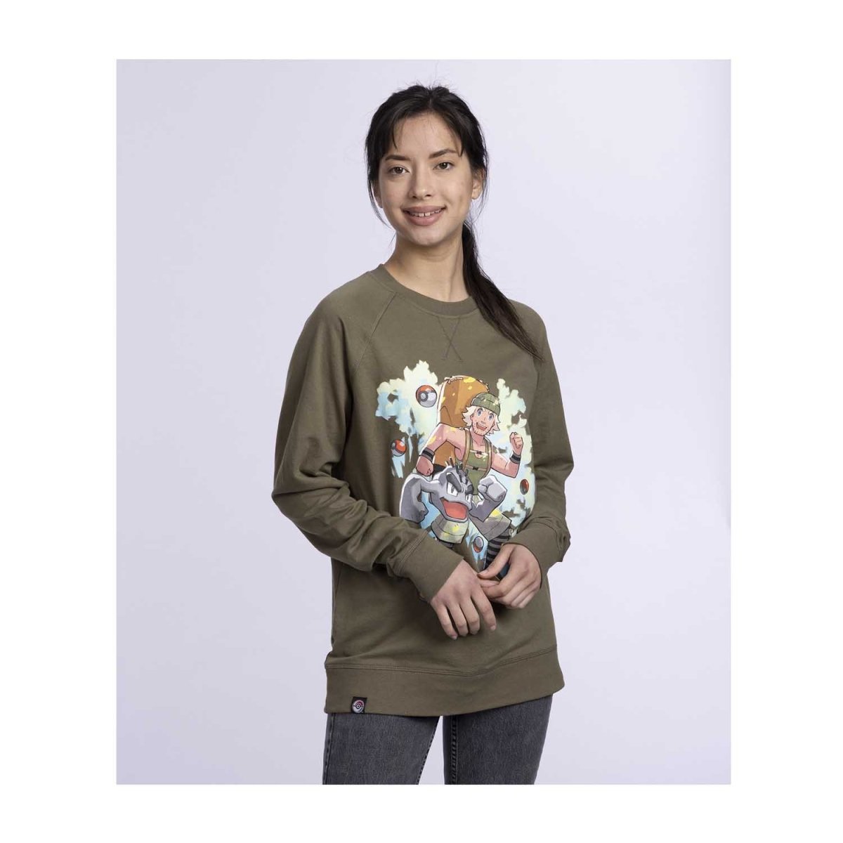 French Terry Crew Neck Sweatshirt