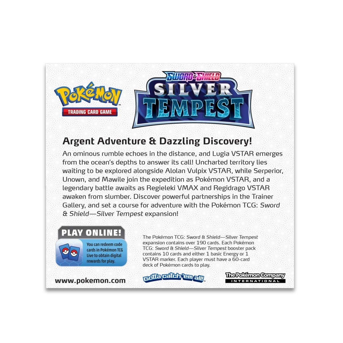 Pokemon Sword & Shield: Silver Tempest Booster Box