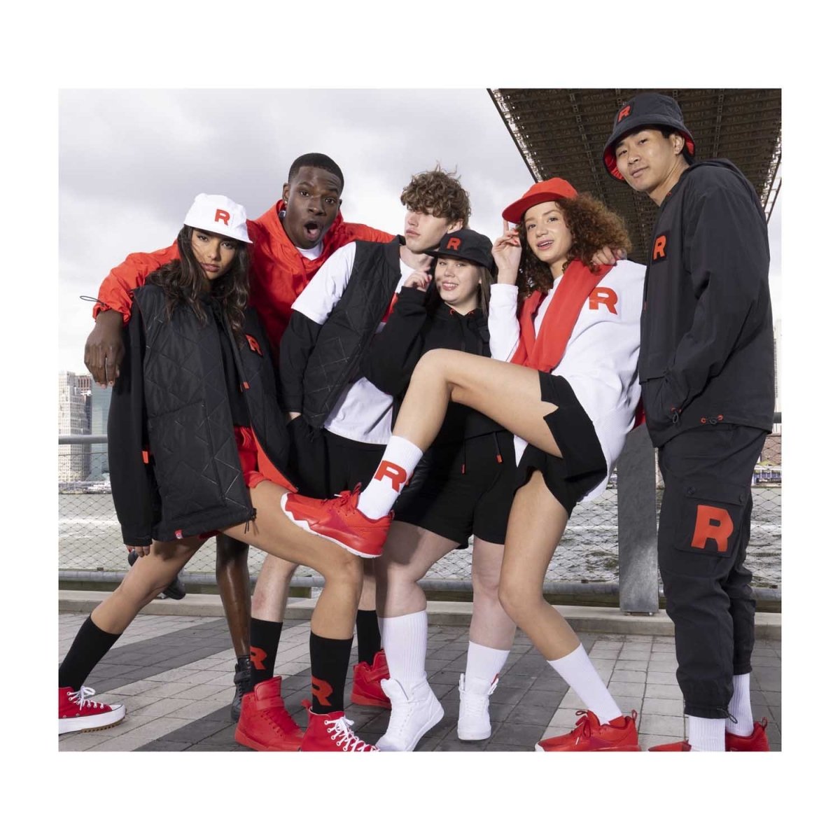 Team Rocket HQ Collection Black Pullover Anorak Jacket - Adult | Pokémon  Center Official Site