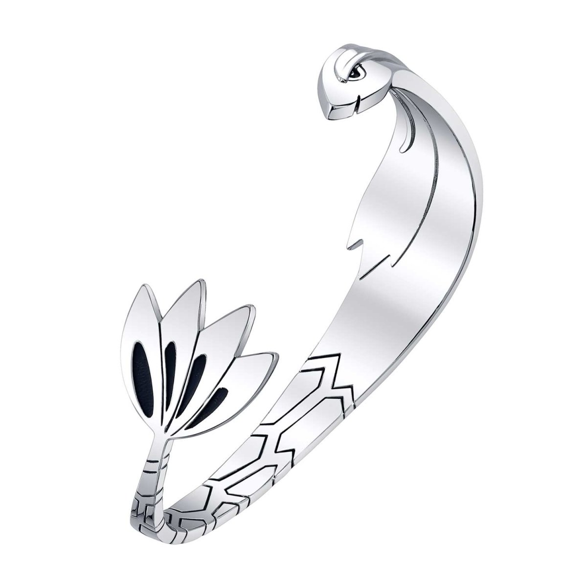 Pokémon Center × RockLove: Milotic Silver Cuff Bracelet - Adult L