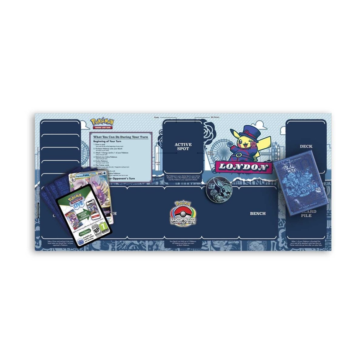 Aries Games & Miniatures - Pokémon TCG: 2022 Pokémon World Championships  Deck (Rikuto Ohashi, Ice Rider Palkia)