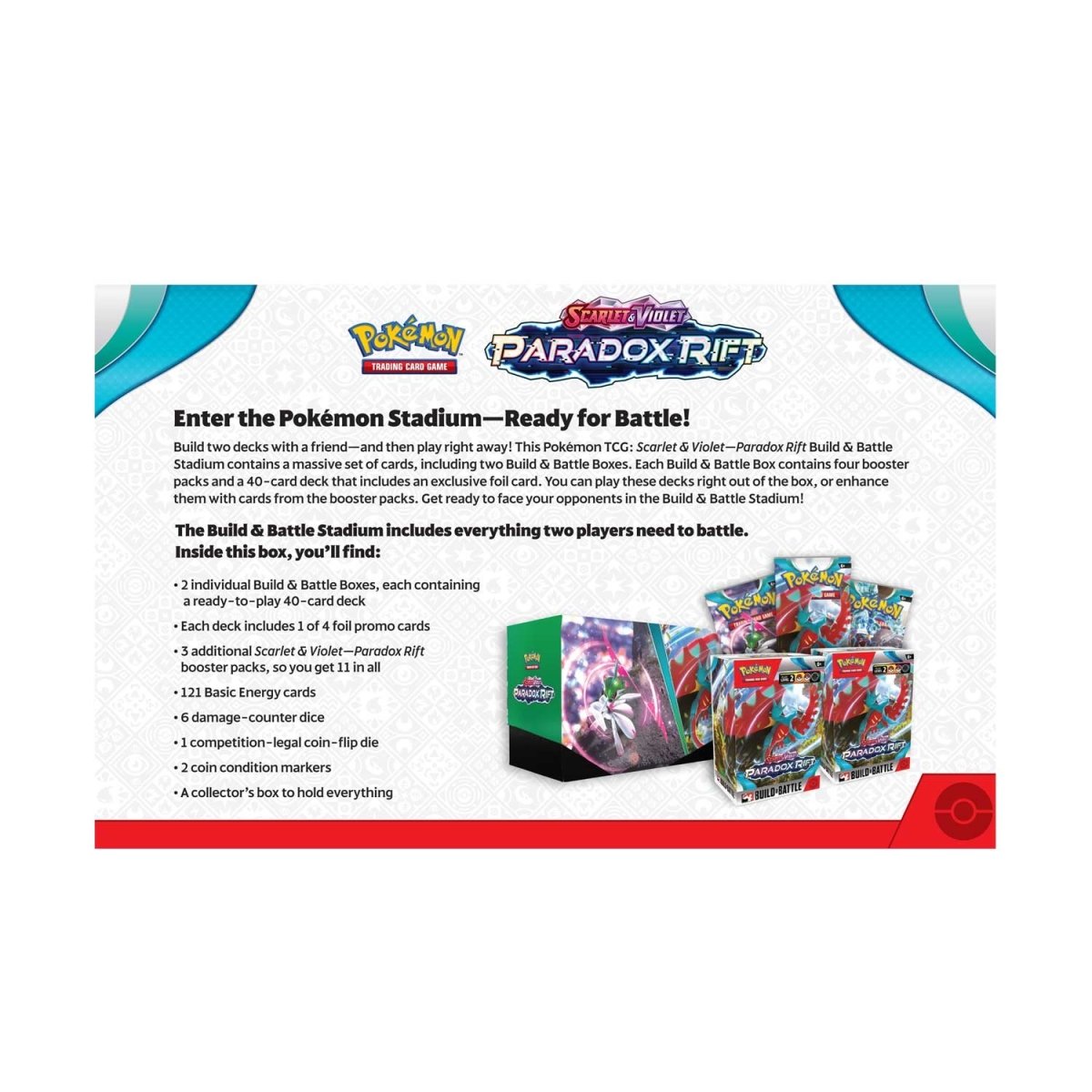 Pokémon TCG: Scarlet & Violet-Paradox Rift Build & Battle Stadium ...