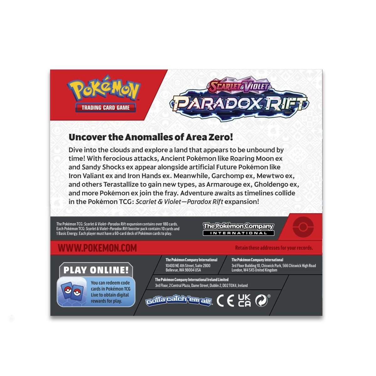Pokémon TCG: Scarlet & Violet-Paradox Rift Booster Display Box (36