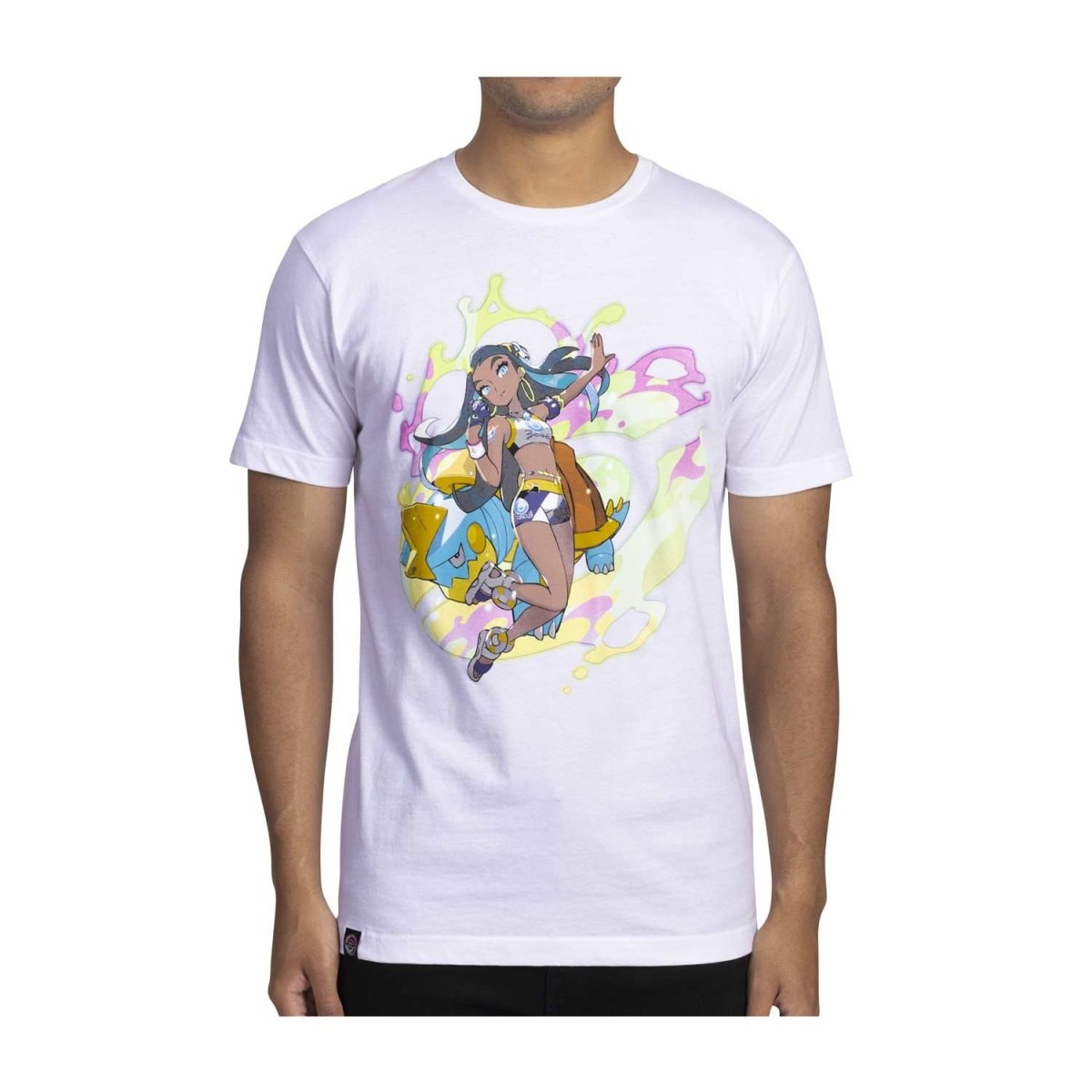 Nessa Pokémon Trainers White Relaxed Fit Crew Neck T-Shirt - Adult ...