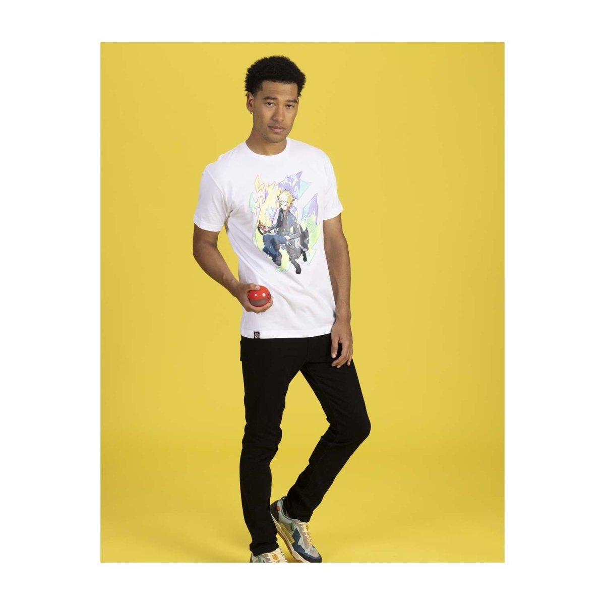 Erika Pokémon Trainers White Relaxed Fit Crew Neck T-Shirt - Adult