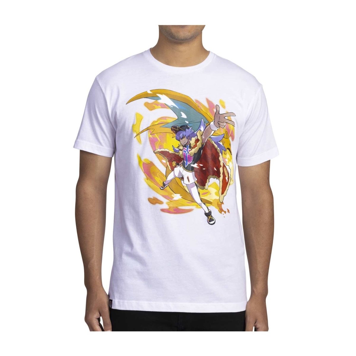 Leon Pokémon Trainers White Relaxed Fit Crew Neck T-Shirt - Adult ...