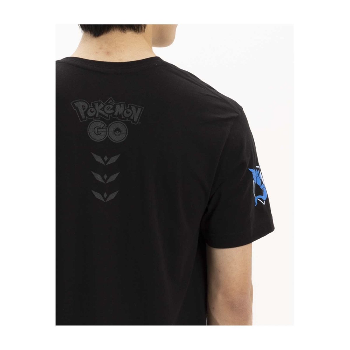 Pokémon GO Teams: Team Mystic Black Relaxed Fit Crew Neck T-Shirt - Adult