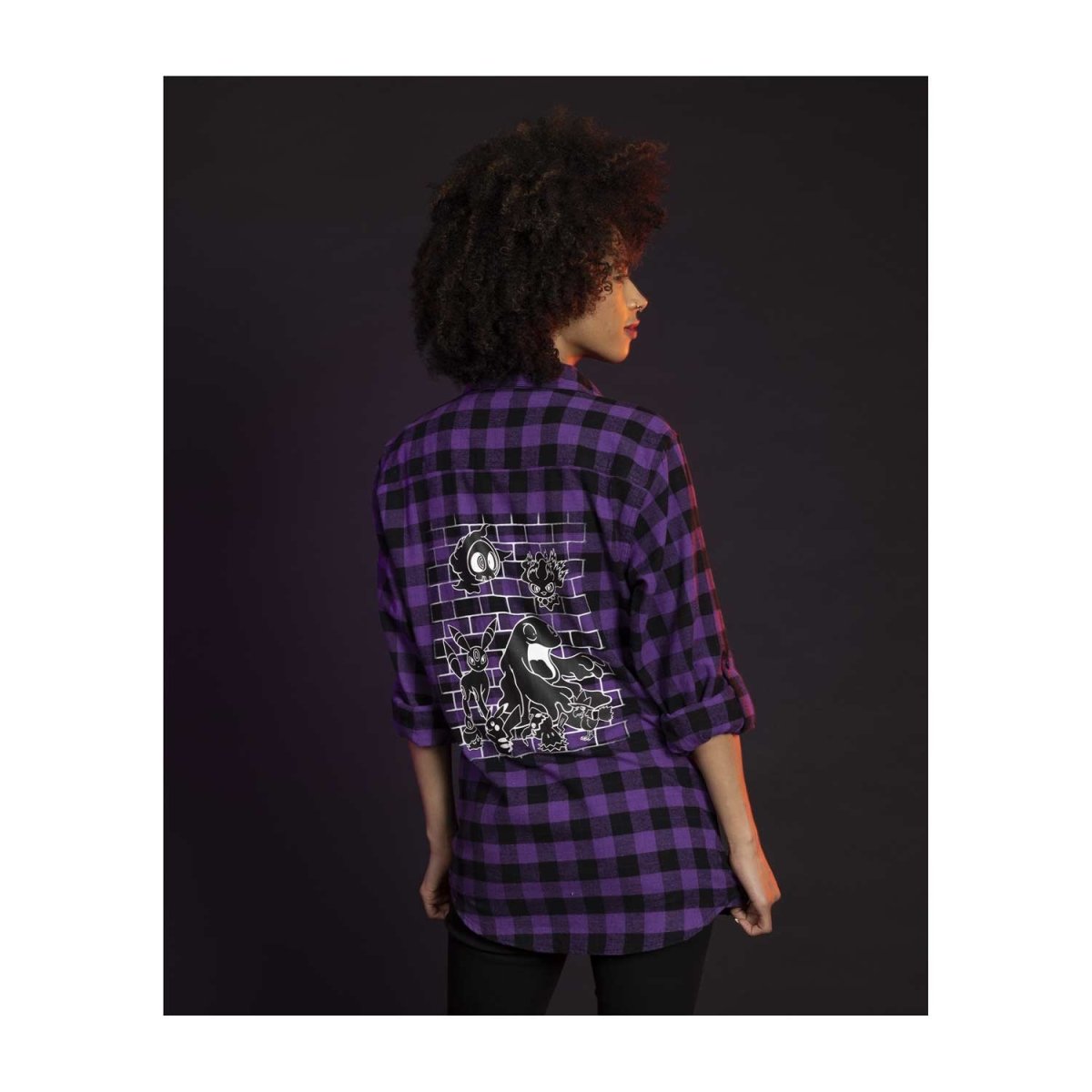 Punk & Purple Marvelous Misfits Flannel Shirt | Pokémon Center Official ...