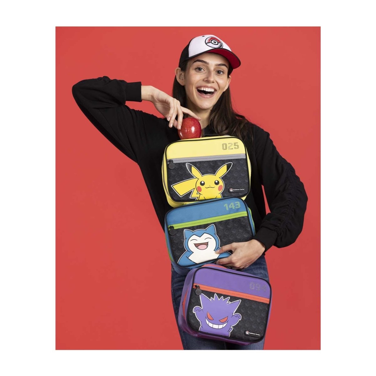 Kawaii Pokemon Plush Toy Pikachu Backpack Bag Mimikyu Eevee Mew Gengar  Snorlax Bag Schoolbag Birthday Present Kids Children Gift