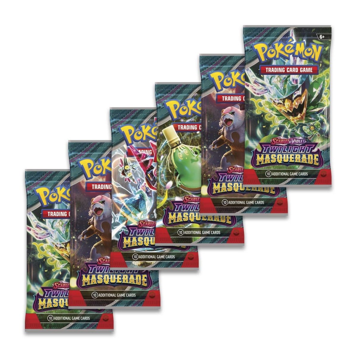 Pokémon TCG: Scarlet & Violet-Twilight Masquerade Booster Bundle (6 ...