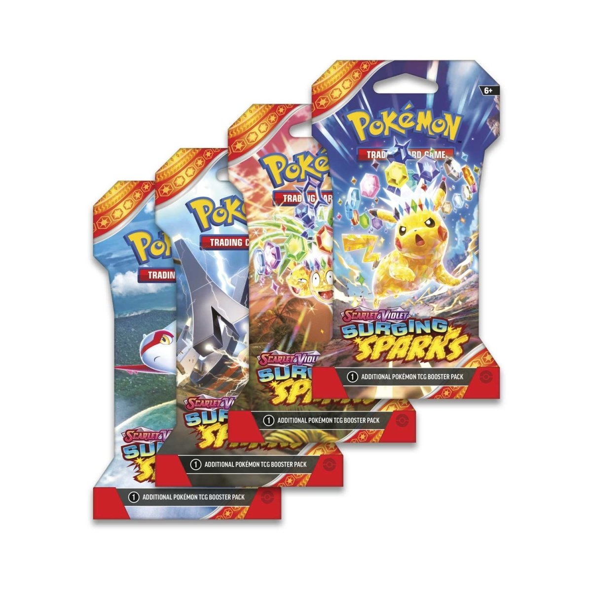 Pokémon TCG: Scarlet & Violet-Surging Sparks Sleeved Booster Pack (10 ...