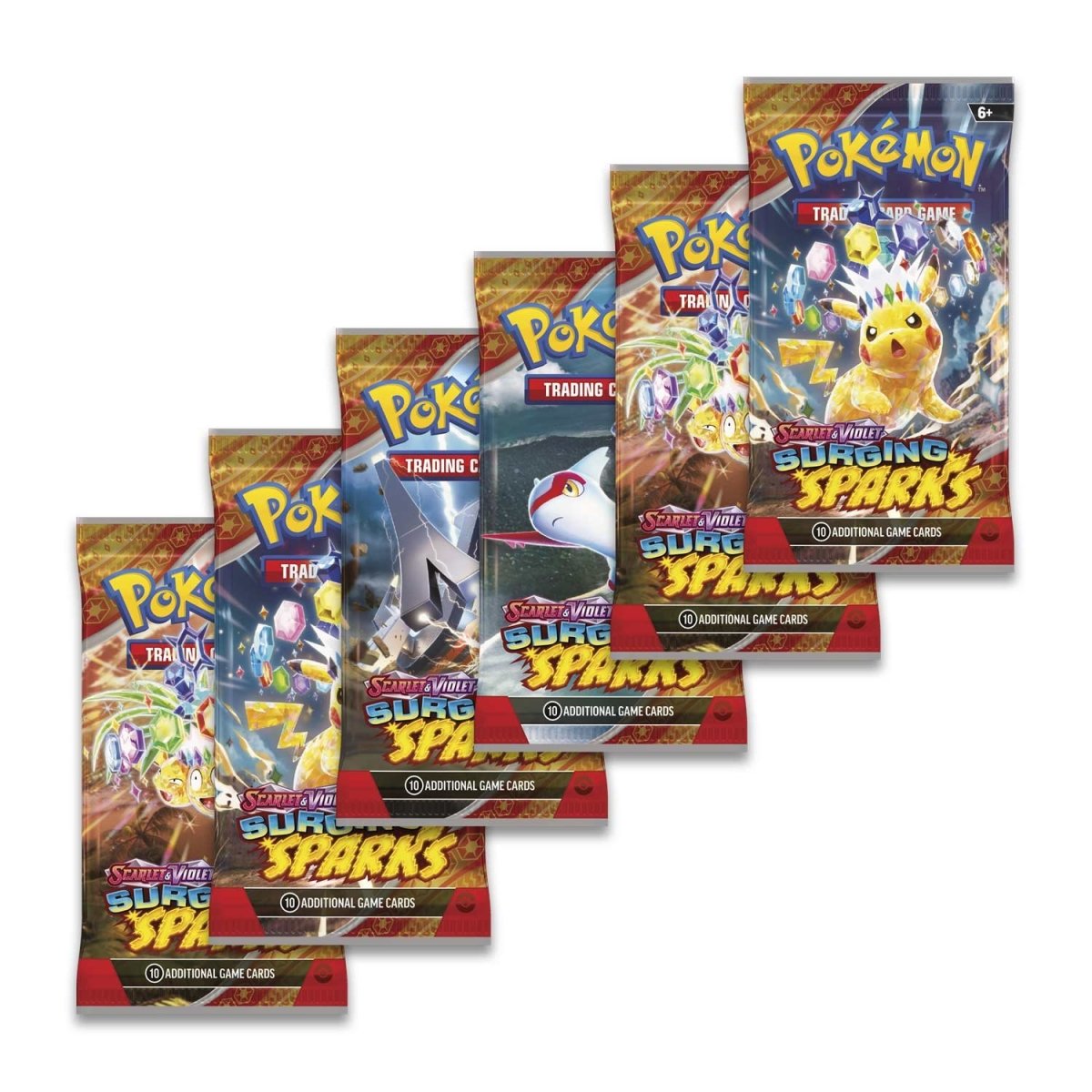 Pokémon TCG: Scarlet & Violet-Surging Sparks Booster Bundle (6 Packs ...