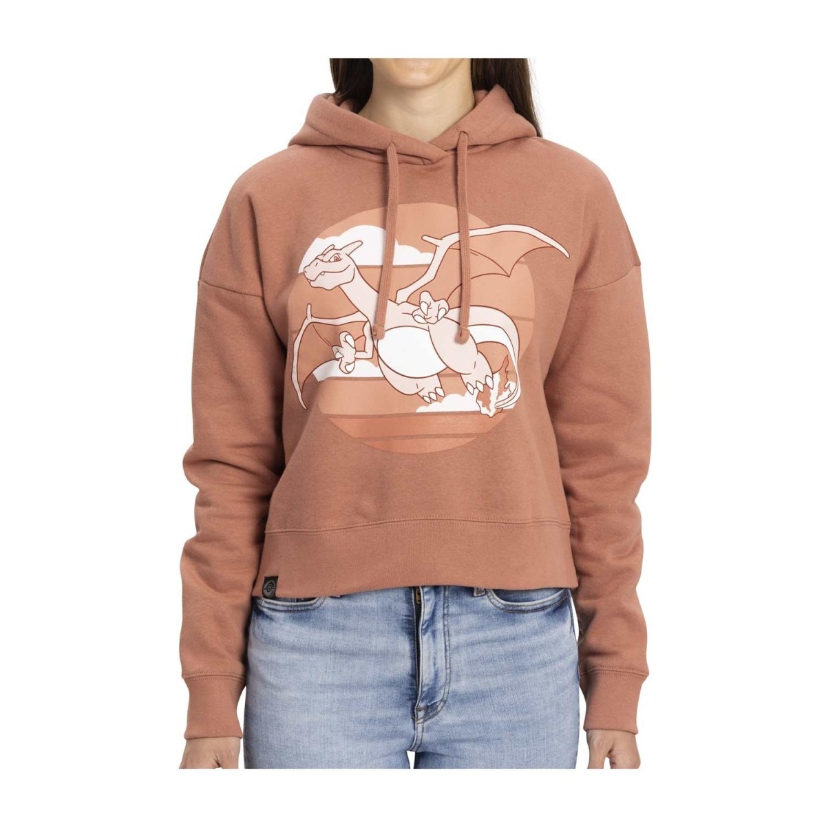 Charizard Red Drop Shoulder Crop Hoodie Women Pokemon Center Canada Official Site