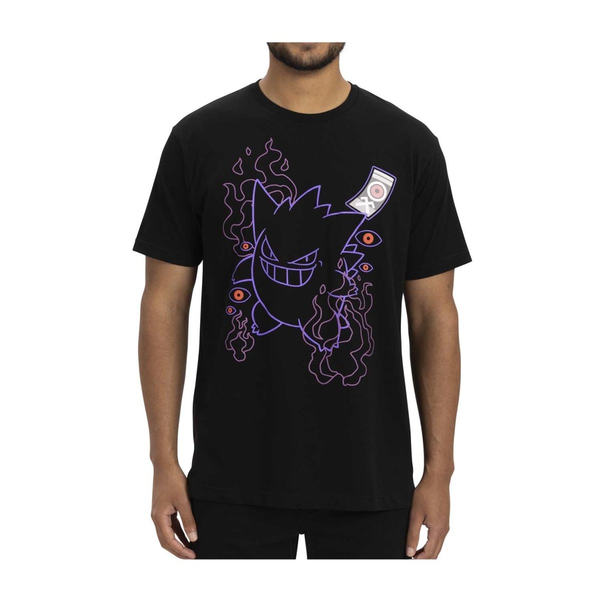 Gengar Black Relaxed Fit Crew Neck T-shirt - Adult 