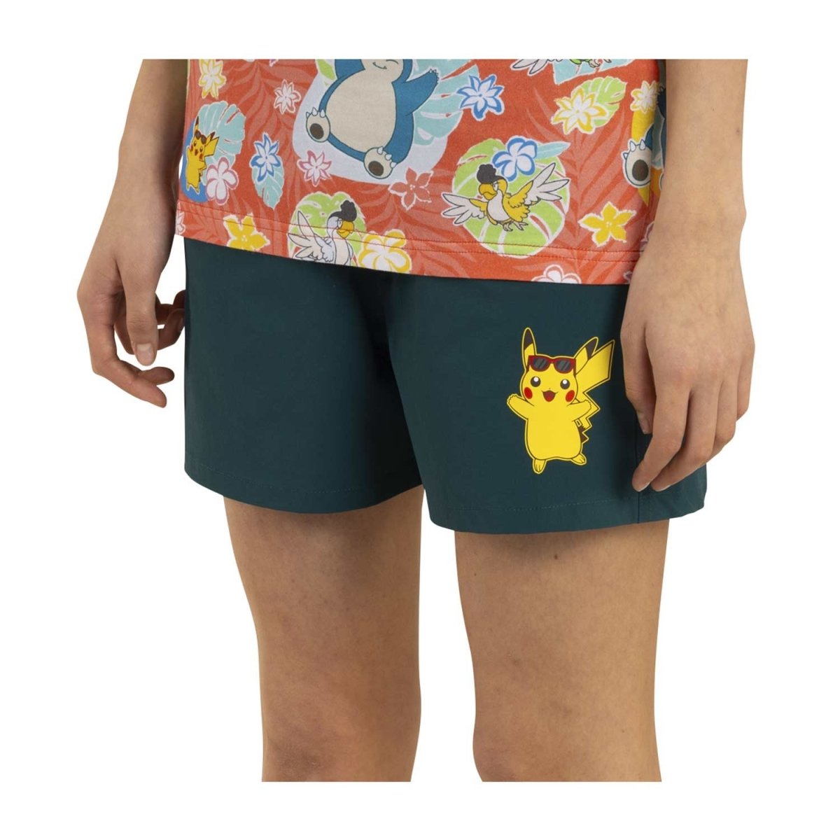 Pikachu Pokémon Tropical Teal Shorts - Women | Pokémon Center Canada ...