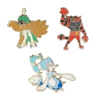 Dartrix, Torracat & Brionne Pokémon Pins (3-Pack)