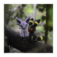 Pokemon Plush Eevee & Umbreon SITTING CUTIES Stuffed Toy Pokemon Japan Set  of 2
