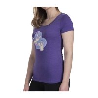 Eevee Evolutions Heather Purple Fitted Scoop Neck T-Shirt - Women