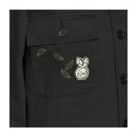 Budew, Roselia & Roserade Pokémon Nature: Fall Black Utility Jacket - Women