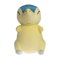 Dingy, stuffed Cyndaquil buying friend figurine