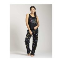 Pikachu & Teddiursa Black & Yellow Lounge Pants - Women