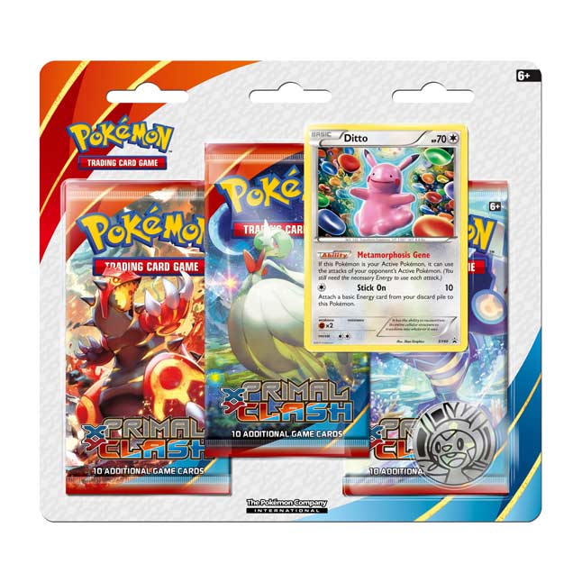 Pokémon TCG: XY-Primal Clash 3 Booster Packs, Coin & Furfrou Promo Card ...