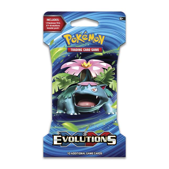 Pokémon TCG: XY-Evolutions Sleeved Booster Pack (10 Cards) | Pokémon ...