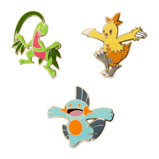 Grovyle Combusken Marshtomp Pokemon Pins Pokemon Center Official Site