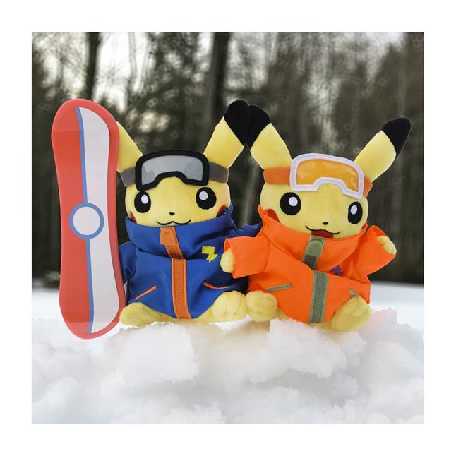 snow pikachu plush