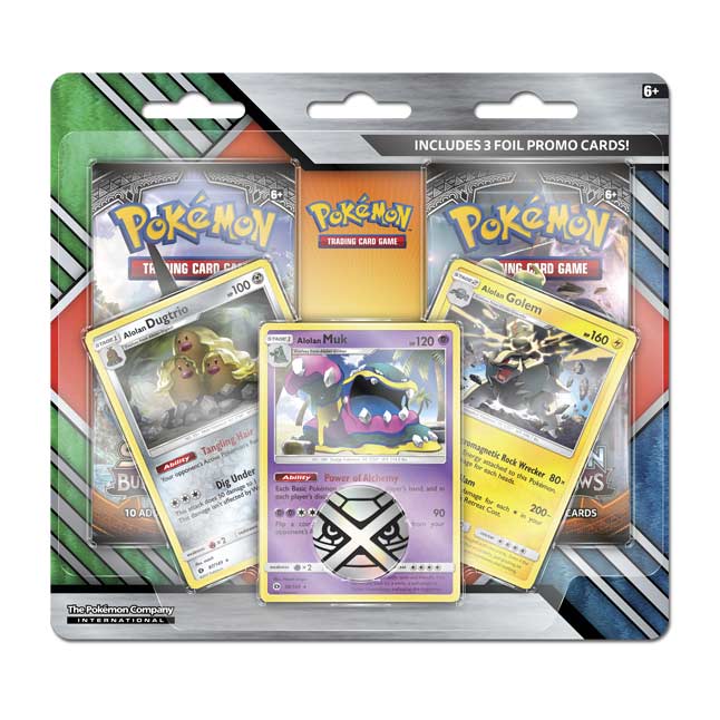 Pokémon TCG: 2 Booster Packs, Coin & Alolan Muk, Alolan Dugtrio ...