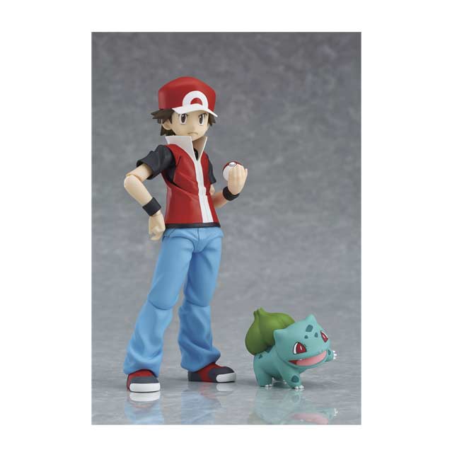 figma Red Posable Figure with Bulbasaur 