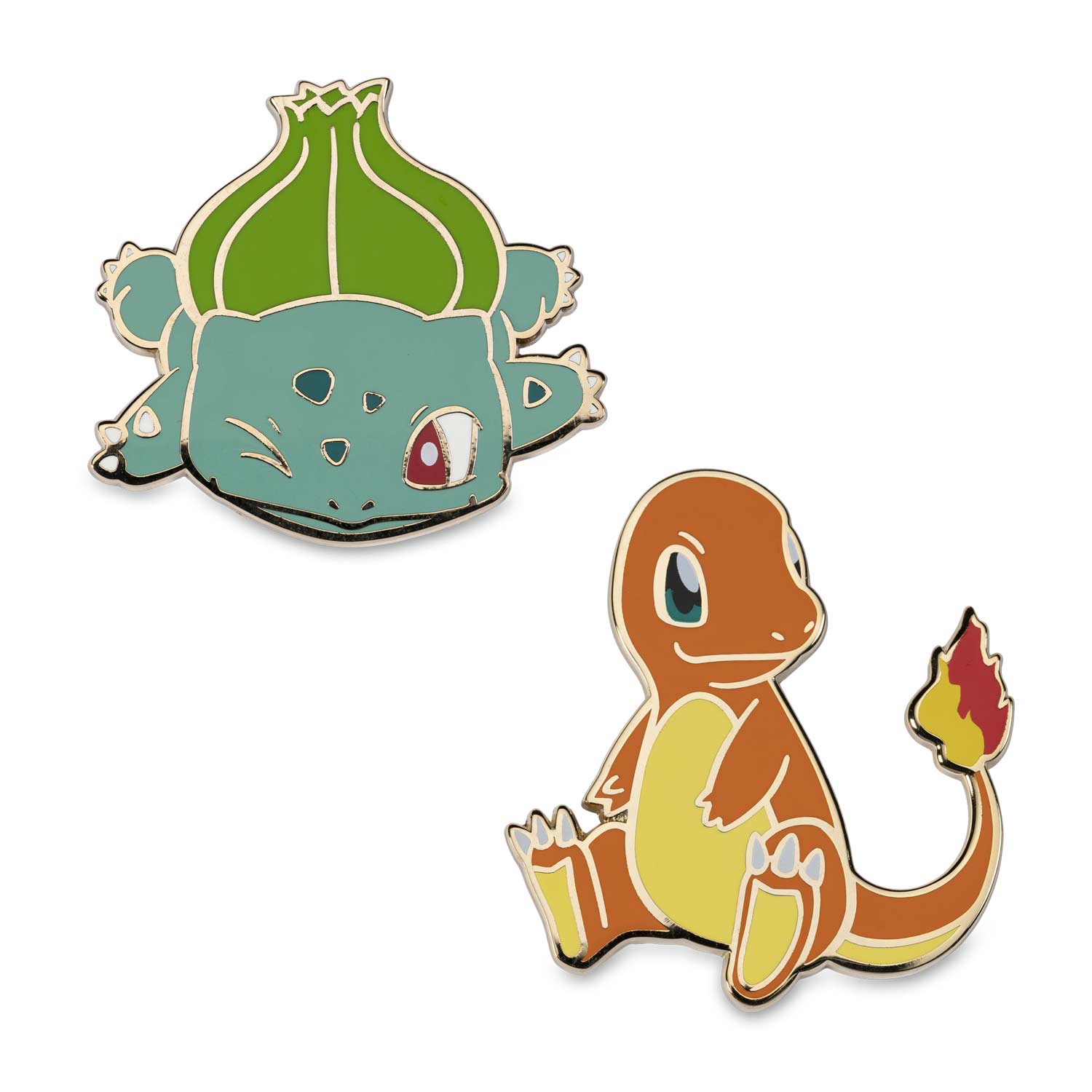 Bulbasaur & Charmander Pokémon Pins (2-Pack) | Pokémon Center Official Site