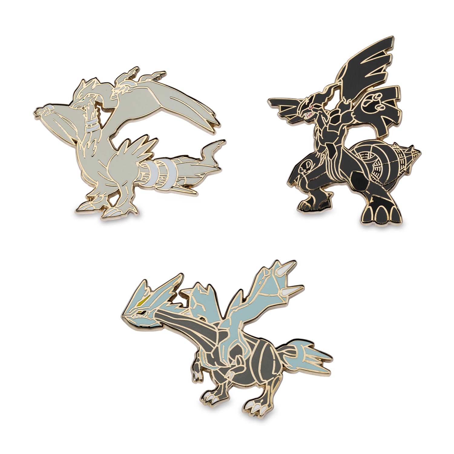 Reshiram Zekrom Kyurem Pokemon Pins 3 Pack Pokemon Center Official Site