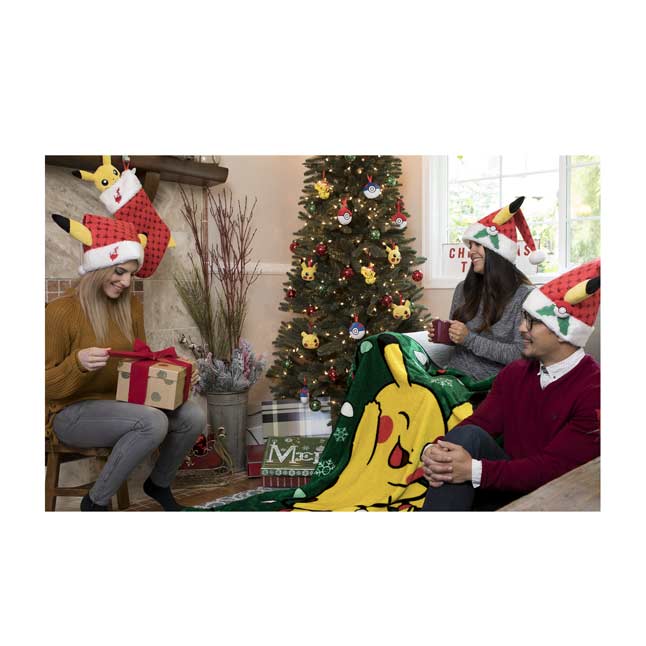 pikachu holiday plush hat