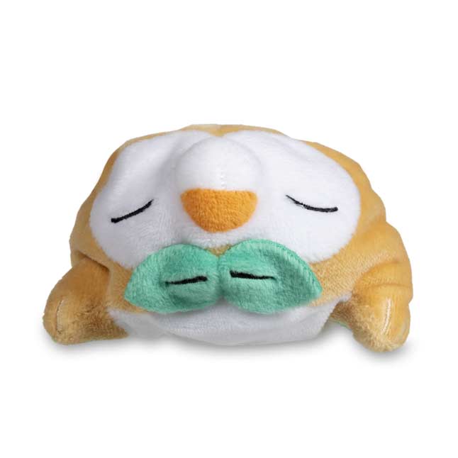 sleeping rowlet plush