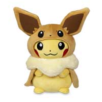 eevee with pikachu cape